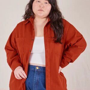 Big Bud Press flannel over shirt in paprika